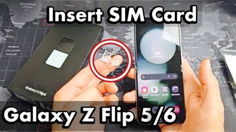 Galaxy Z Flip 5: How to Insert SIM CARD & Check Cellular Settings.